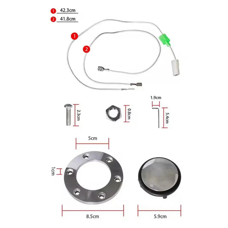 Defective Products Universal 380mm 15' Inch Steering Wheel with Horn Button Kit Copy Wood Car Auto Racing Sport Steering Wheel by InterCyprus Trading Ltd