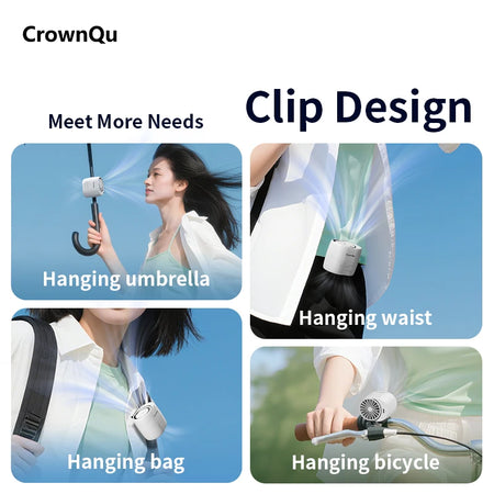 Portable Waist Clip Fan &ndash; 360 Degree Adjustable Strong Wind