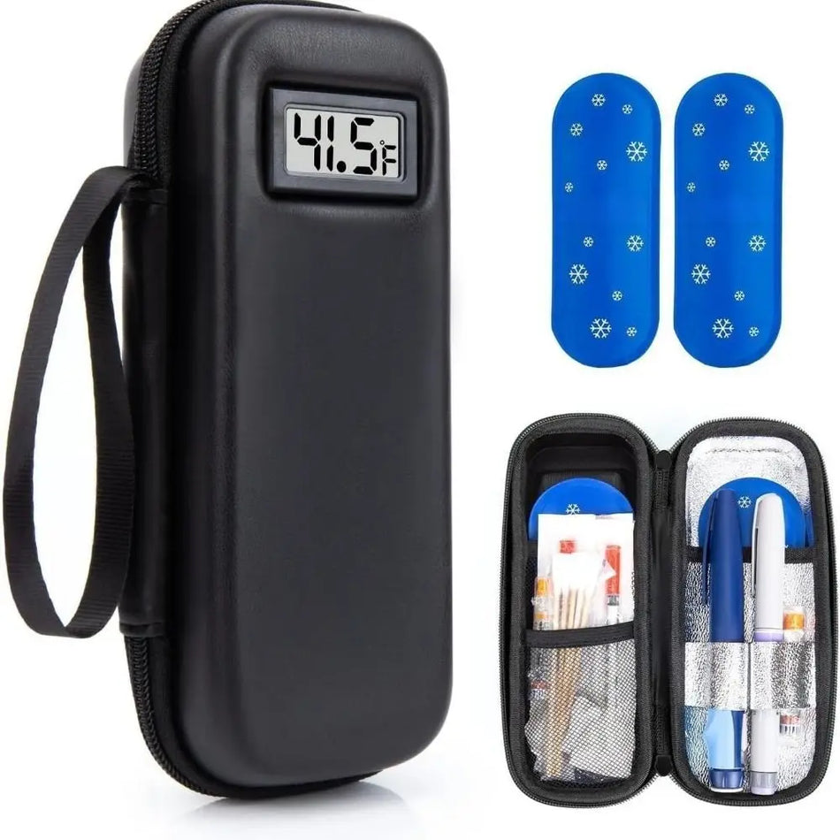 Insulin Cooler Travel Case - Digital Thermometer Display