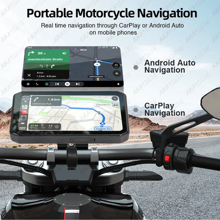 Motorcycle Recorder CarPlay Android Auto 6.25Inch &ndash; Remote