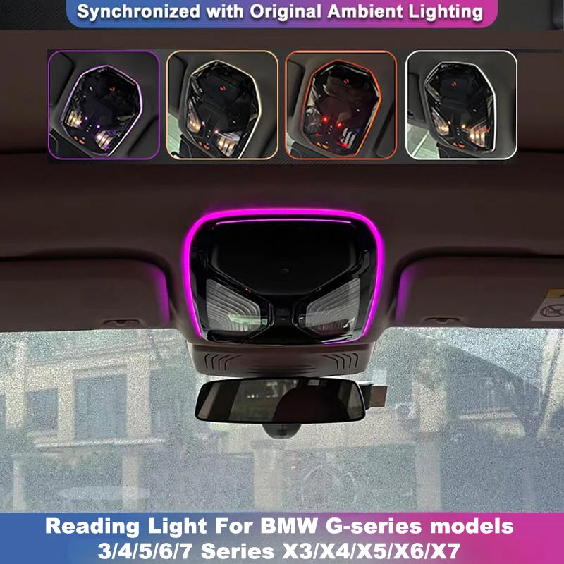 BMW G20 G22 Lampa do czytania z 11-kolorowym oświetleniem ambientowym LED, OEM Sync