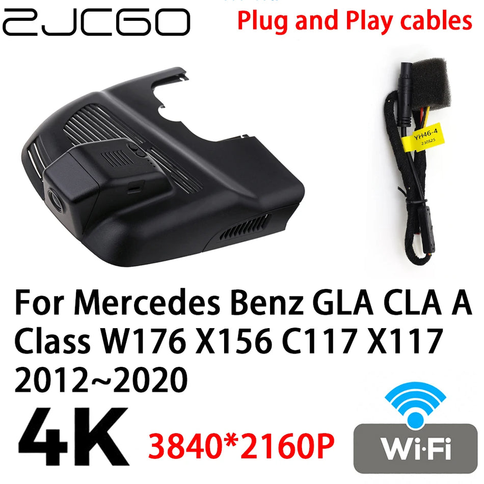 4K Ultra HD Dash Cam pro Mercedes-Benz GLA CLA A-Class 2160P Plug and Play noční vidění