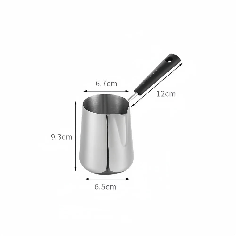WUWANLI Coffee Milk Frothing Pitcher &ndash; Double-Sided Scale for Perfect Latte Art 350ML
