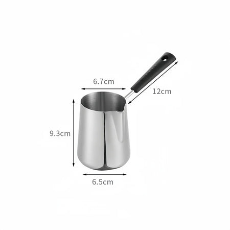 WUWANLI Coffee Milk Frothing Pitcher &ndash; Double-Sided Scale for Perfect Latte Art 350ML