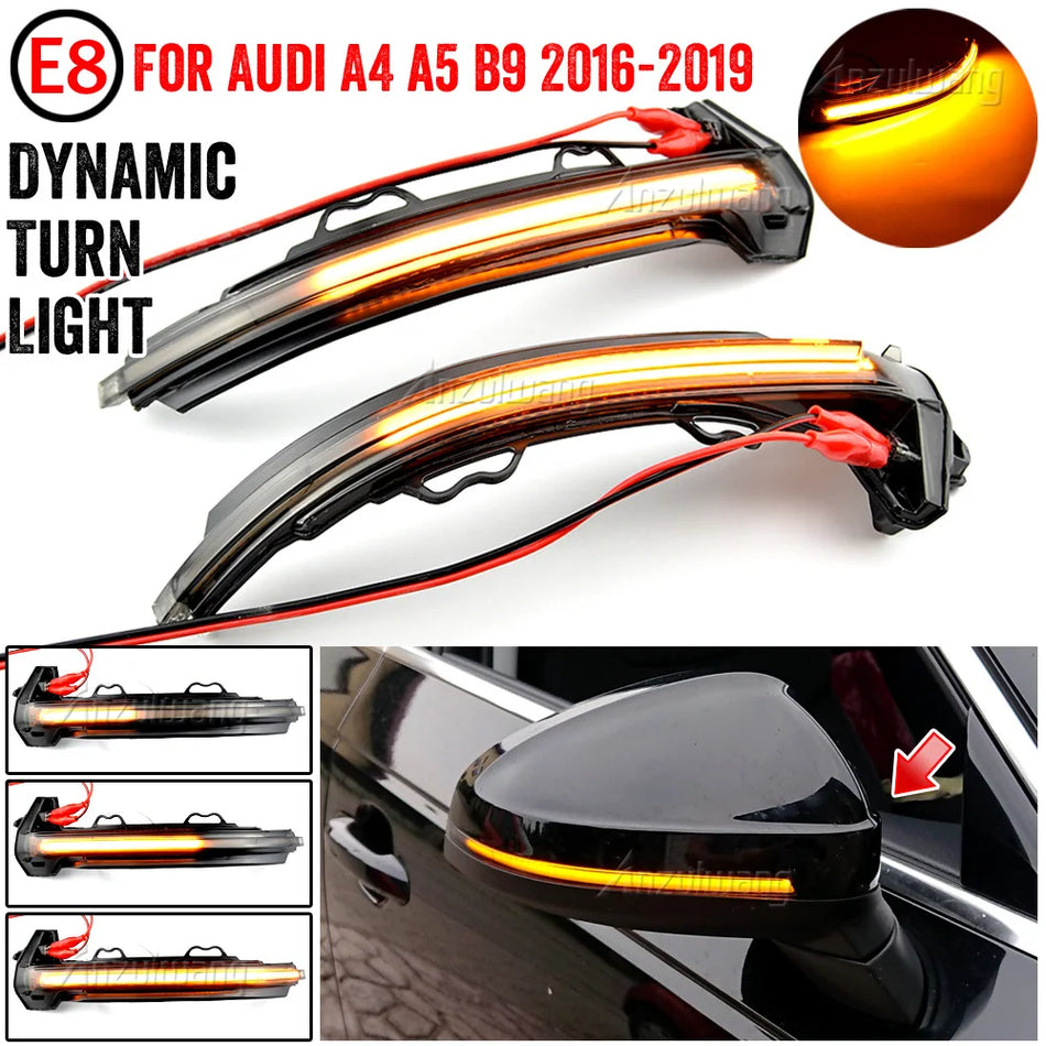 Luces de Señal de Giro Dinámicas LED para Espejos Laterales Audi A4 A5 B9 S4 S5 RS5