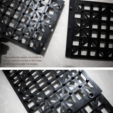 A03E-2Pcs Car Snow Mud Off Plate &ndash; Foldable Traction Plate