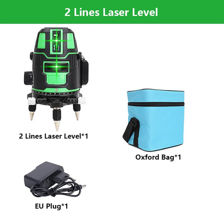 360 Degree Laser Level With Tripod &ndash; Self Leveling 2 lines EU