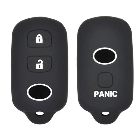 Silicone Key Case Cover For Toyota FJ Cruiser Highlander 4Runner Celica Camry Corolla Echo Keyless Fob Shell Holder Protector by InterCyprus Trading Ltd