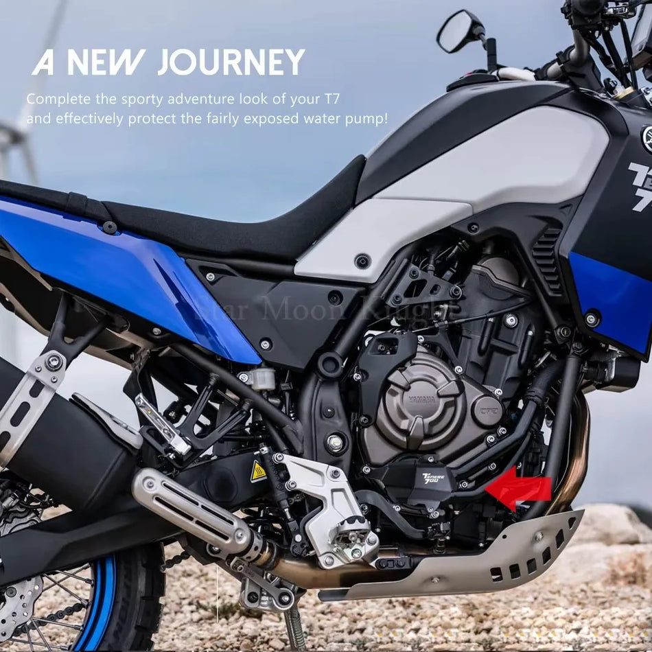Yamaha Tenere 700 Vodna črpalka Guard, aluminijasta zaščita motorja za XTZ700 T7 2019-2021
