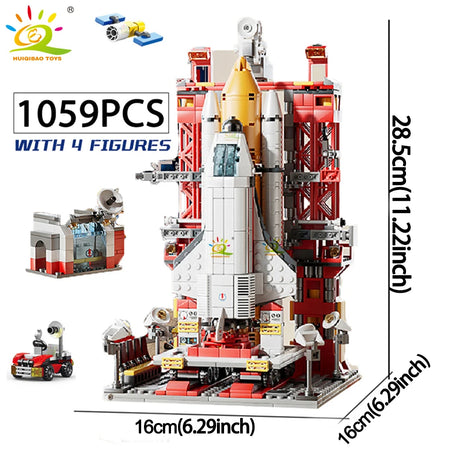 HQB8862 Space Rocket Blocks &ndash; Fun Space Toy For Kids 3.NO box