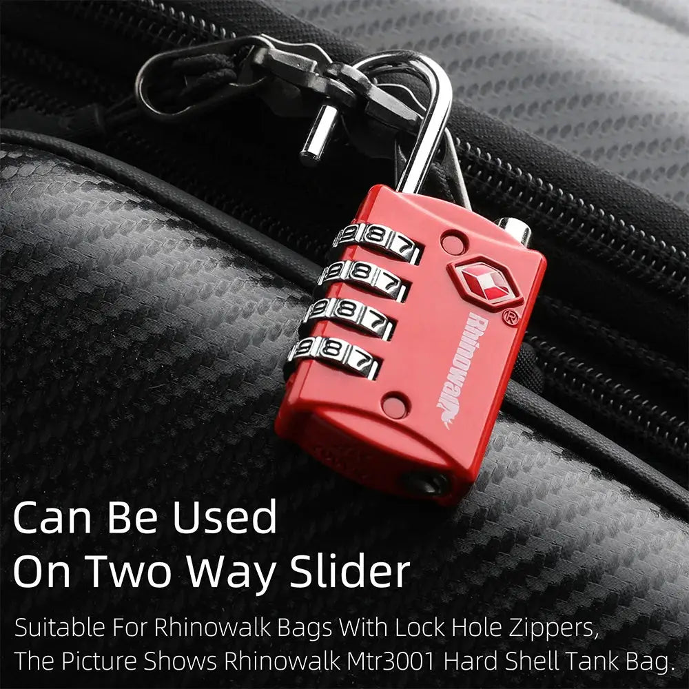 Rhinowalk TSA Locks Customs Combination Lock For Rhinowalk MJX2004 Mechanic Saddle Bag Anti-Theft Luggage Security Coded Lock by InterCyprus Trading Ltd