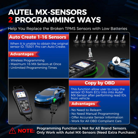 Autel MaxiTPMS TS501 PRO &ndash; TPMS Programming Relearn Tool