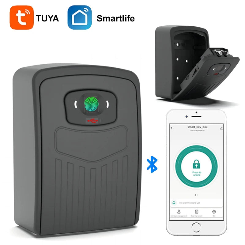 TUYA Fingerprint or Password Safe Key Box &ndash; Smart Lock Box fingerprint version / CHINA