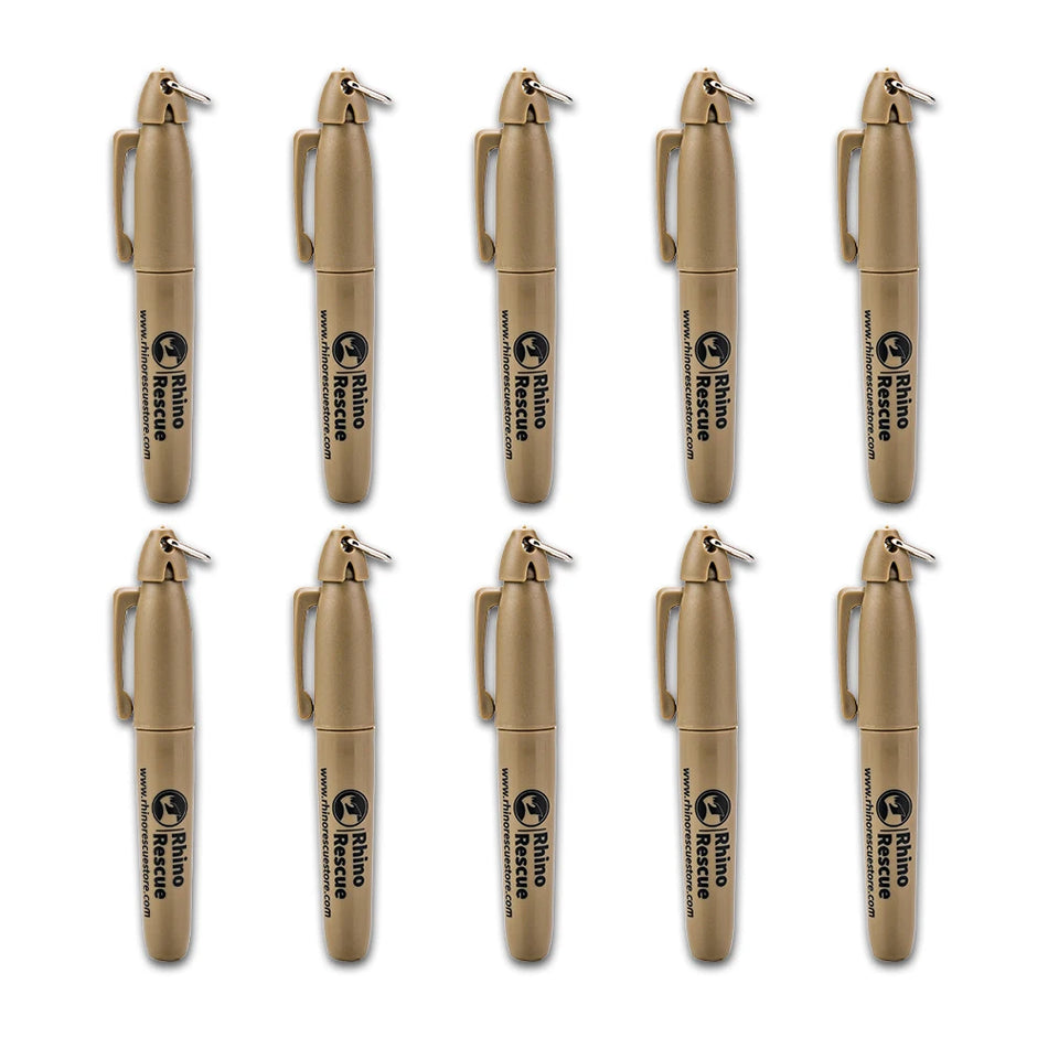 Pennarelli Permanenti Rhino Rescue Punta Fine Nera 10 Pezzi