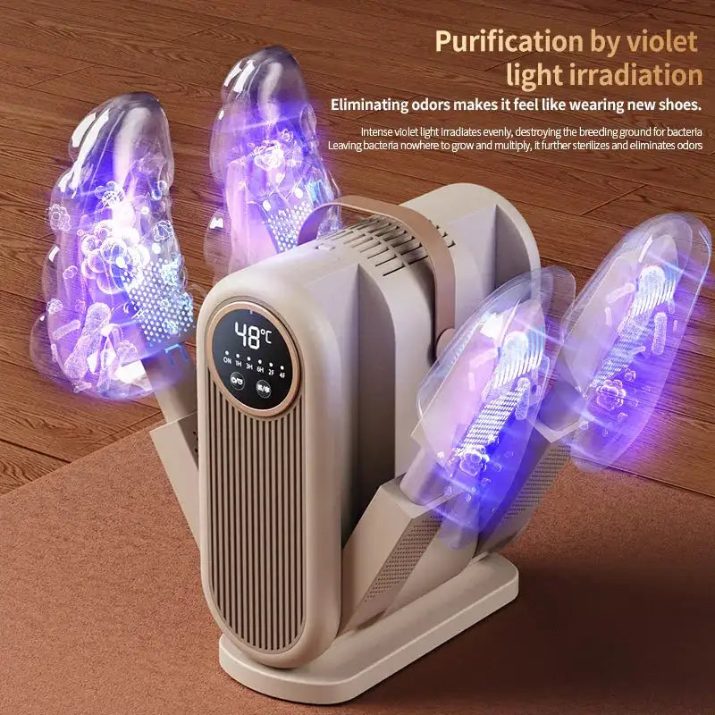 Foldable Electric Shoe Dryer Timer Portable Boots Warmer