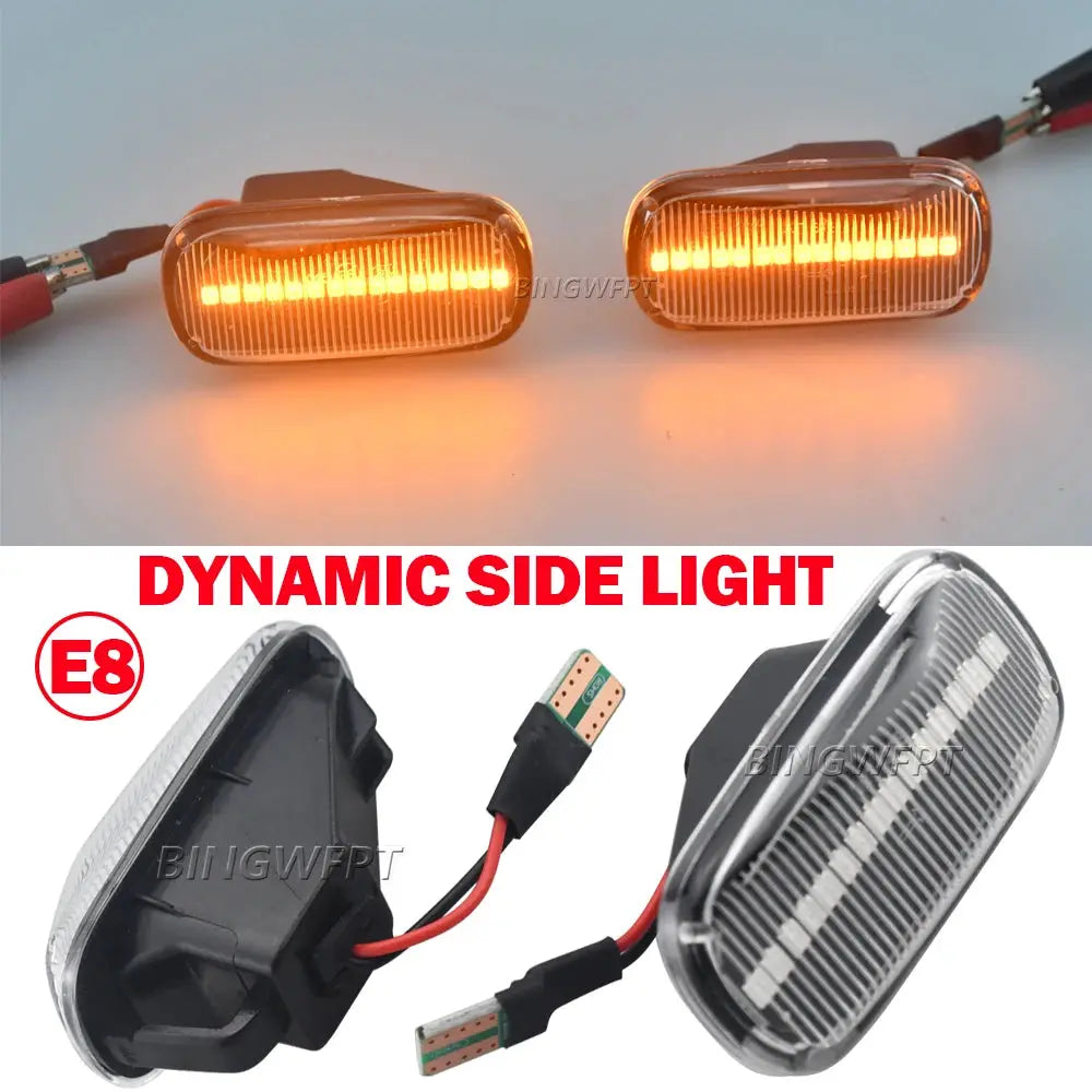 2pcs For Honda Stream S2000 CR-V HR-V Civic City Fit Jazz Accord Repeater Signal Light Dynamic Side Marker Turn Signal Light by InterCyprus Trading Ltd