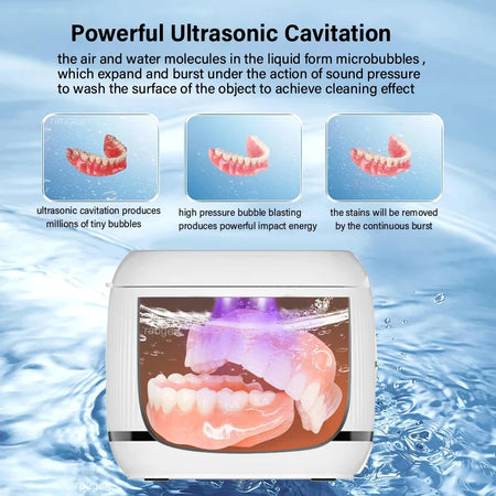 Ultrasonic Cleaner 48KHz UV Light &ndash; Gentle Cleaning Power