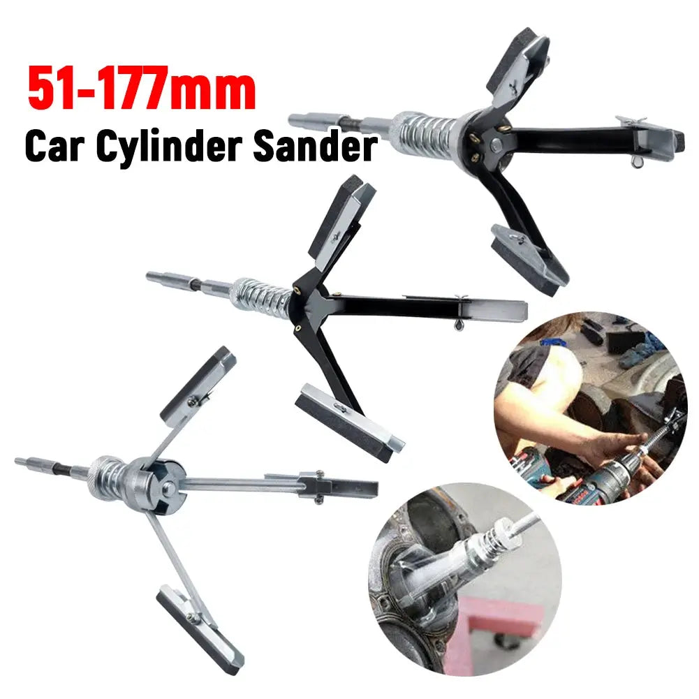 51-177mm Three-jaw Cylinder Inner Grinder Flexible Shaft Hone Tool Car Engine Cylinder Hone Tool Auto Engine Cylinder Tools by InterCyprus Trading Ltd