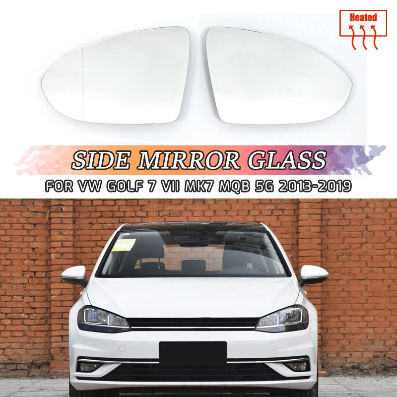 Substituição do Vidro do Espelho Convexo VW Golf 7 MK7 Esquerdo Direito