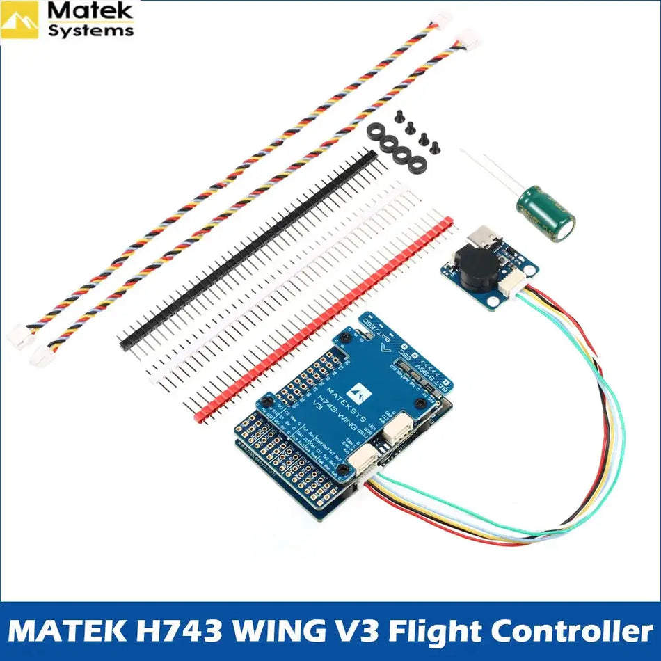 MATEK H743 WING V3 Flight Controller STM32H743VIT6 Dual IMU Baro OSD SD Slot for INAV ArduPilot RC FPV Fixed Wing Plane MATEKSYS by InterCyprus Trading Ltd