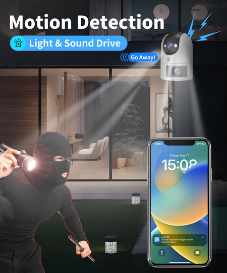 JOOAN 4K Outdoor Dual Lens Camera