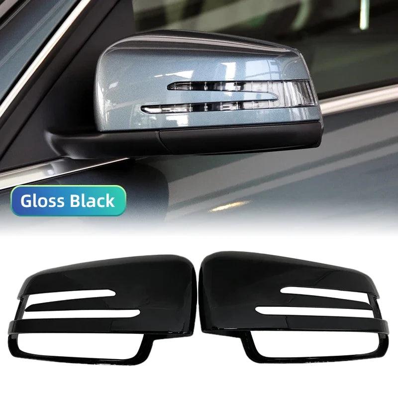 For Mercedes-Benz A B C E S CLA GLA GLK Class W176 W246 W212 W204 Sport Style Side Mirror Covers Rearview Mirror Decoration by InterCyprus Trading Ltd
