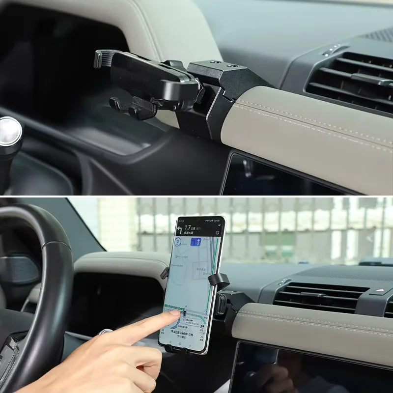 Hliníkový vzduchový ventil držák na telefon pro Land Rover Defender 90