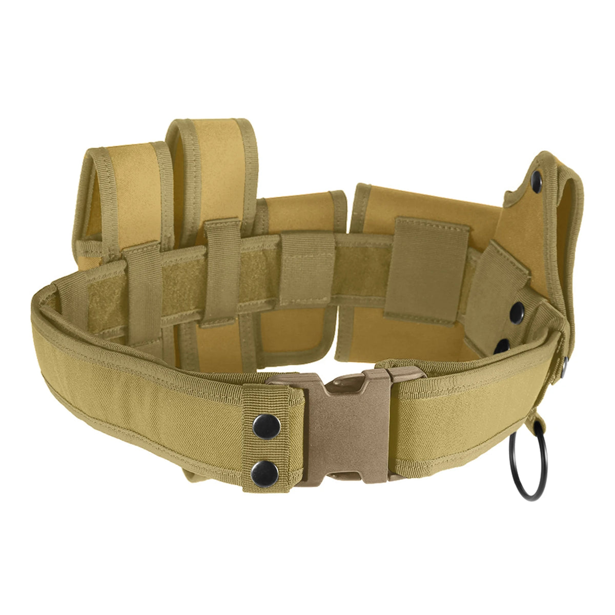6 In 1 Utility Belt &ndash; Quick Release Pouches and Holster Khaki