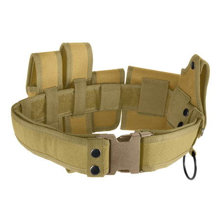 6 In 1 Utility Belt &ndash; Quick Release Pouches and Holster Khaki