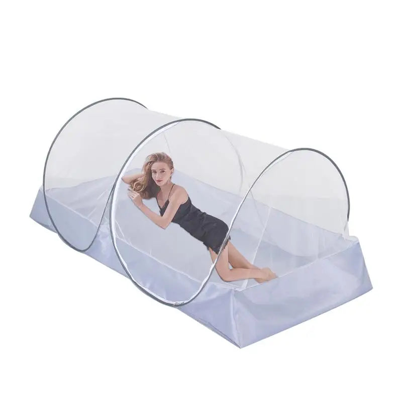 Foldable Mosquito Net Tent for Single Bed &ndash; Portable Outdoor Fly Net CN