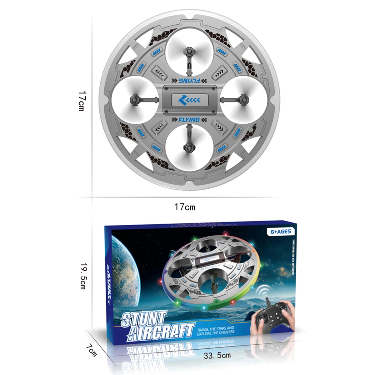 Remote Control Aircraft &ndash; Stunt Capable with Colorful Lights