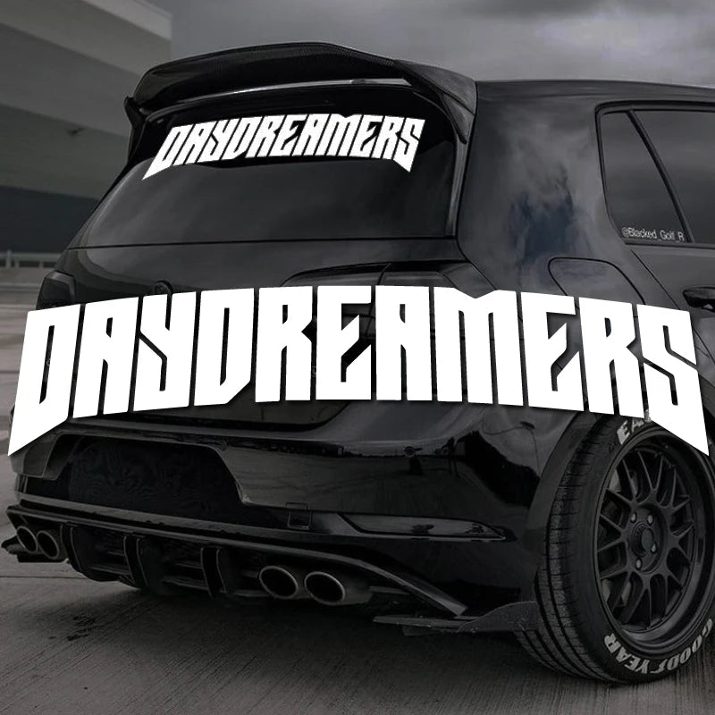 Personalized JDM Style "Day Dreamers" Waterproof PVC Car Decal - High Quality, Unique Design for Full Body Application
