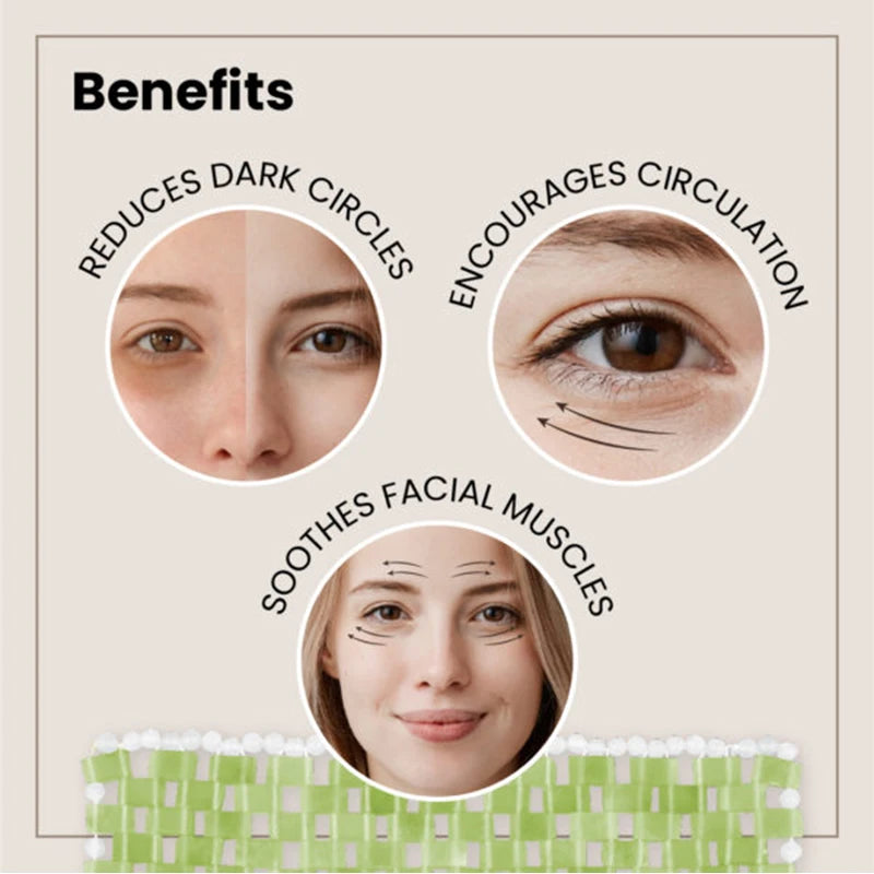 Jade Eye Mask Stone - Cooling And Skin Tone Boost Daily
