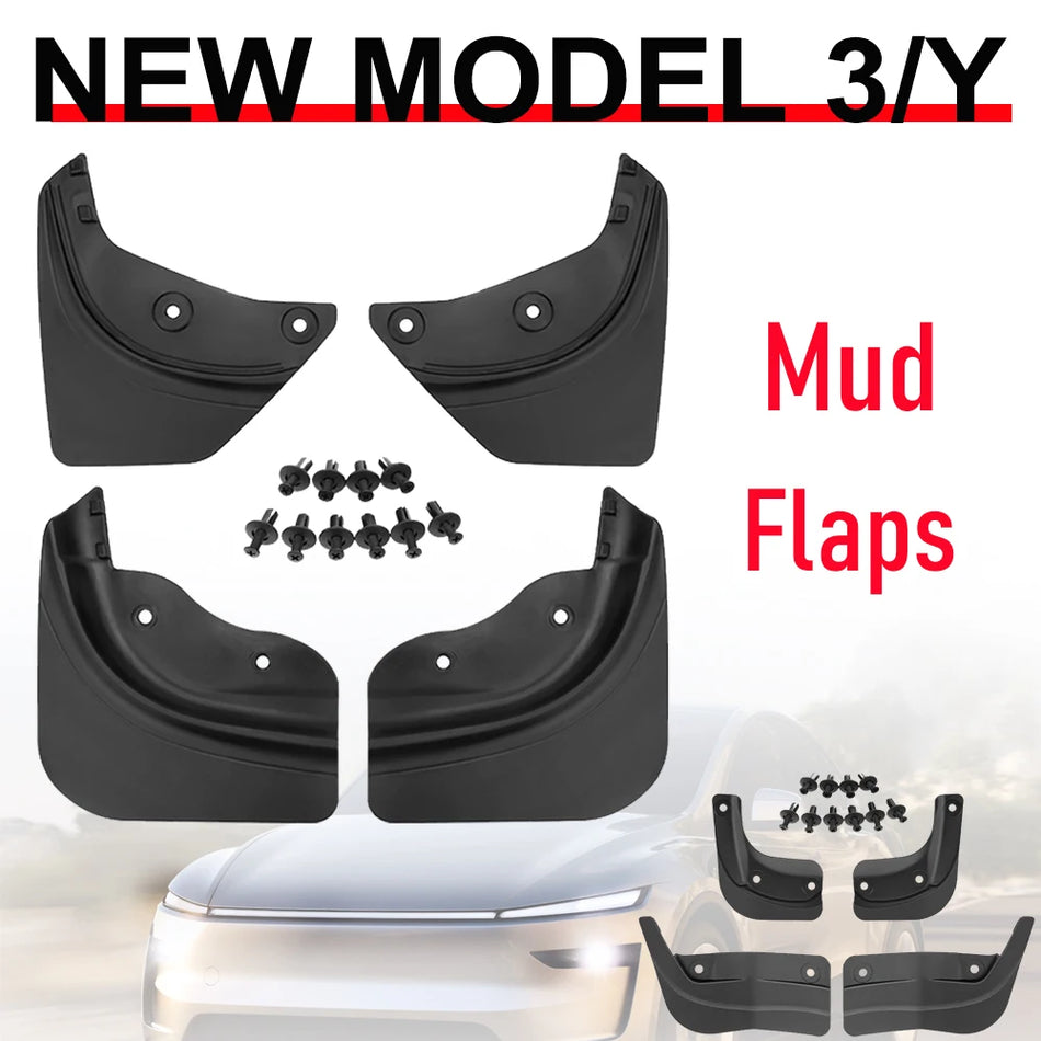 Μαλακές Αεροτομές Μούχλας Tesla Model Y και Model 3, Χωρίς Τρύπημα, Μαλακό TPE