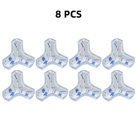 Transparent Baby Safety Silicone Corner Protectors 8PCS T Shaped