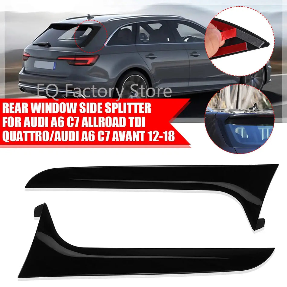 Rear Window Spoiler ABS for Audi A6 C7 Avant Wagon 2012-2018 by InterCyprus Trading Ltd