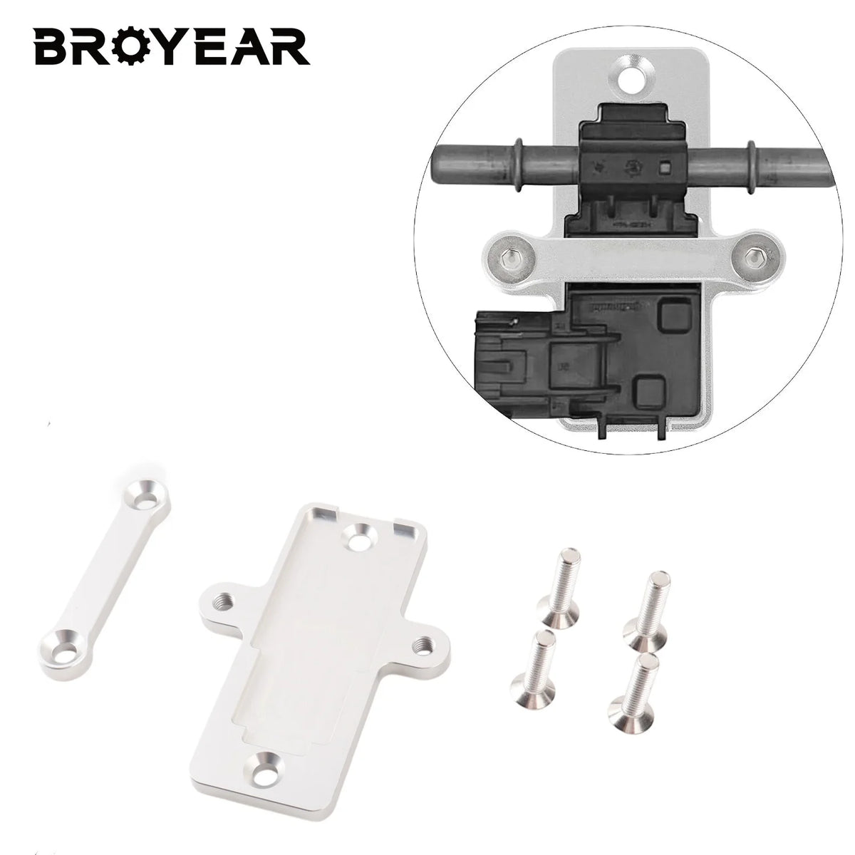 Flex Fuel Sensor Bracket 6061 Billet Aluminum For GM 13577429 by InterCyprus Trading Ltd