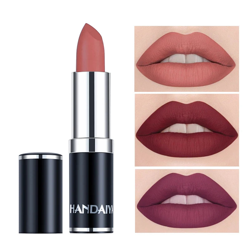Handaiyan Velvet Smooth Matte Lipstick - Sexy Rose Purple - 12 Shades