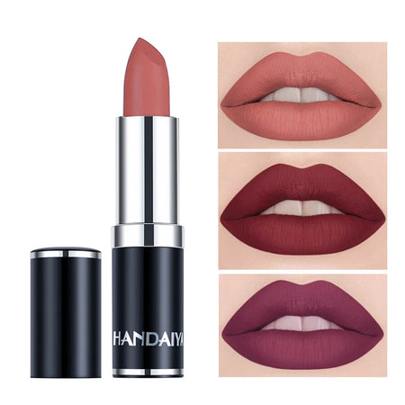 Handaiyan Velvet Smooth Matte Lipstick - Sexy Rose Purple - 12 Shades