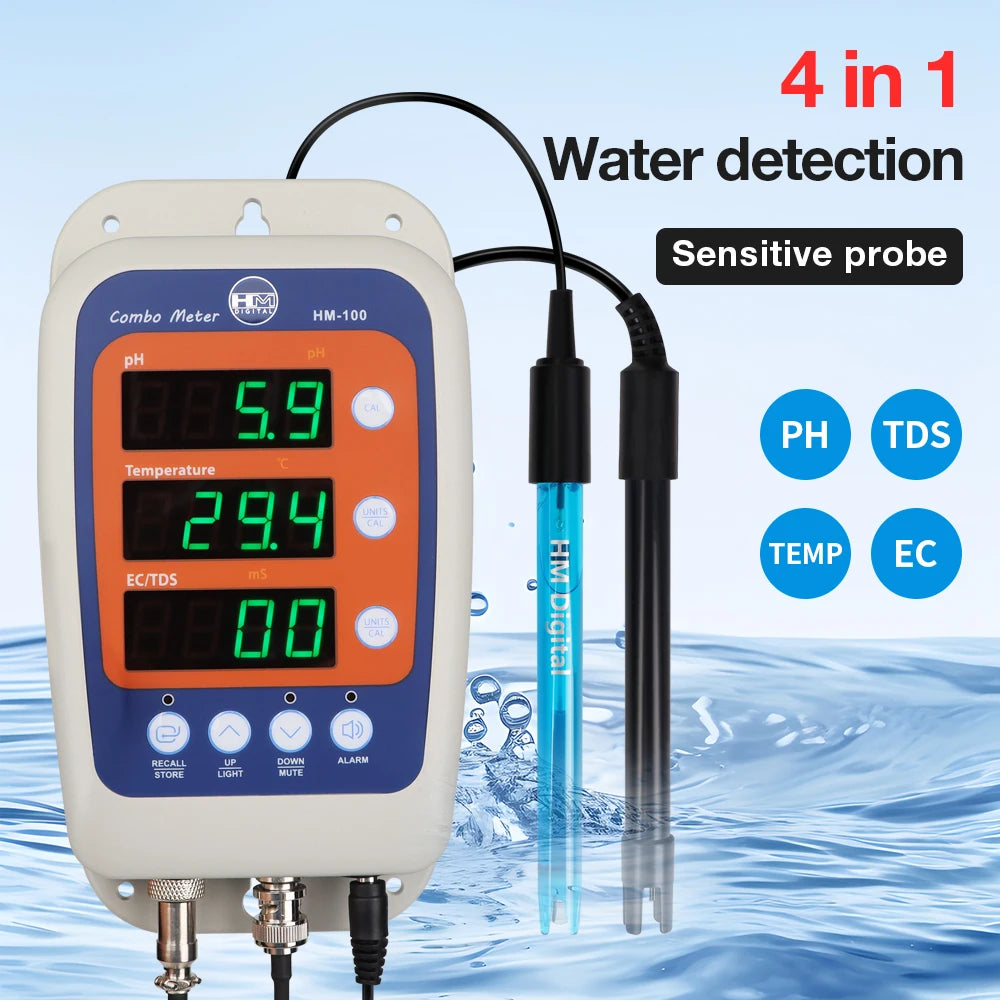 HM100 4 In 1 Combo Meter &ndash; Online Water Quality Tester Default Title