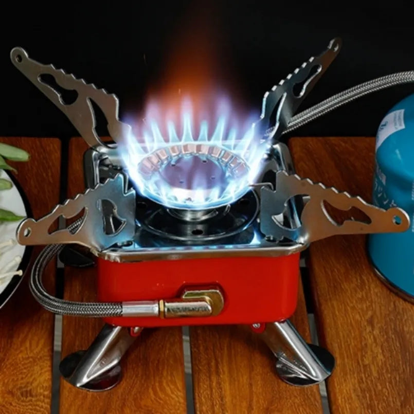 Portable Mini Tourist Burner Camping Gas Stove Hiking Mountaineering Picnic Barbecue Outdoor Stoves Camping Supplies Gas Cooker
