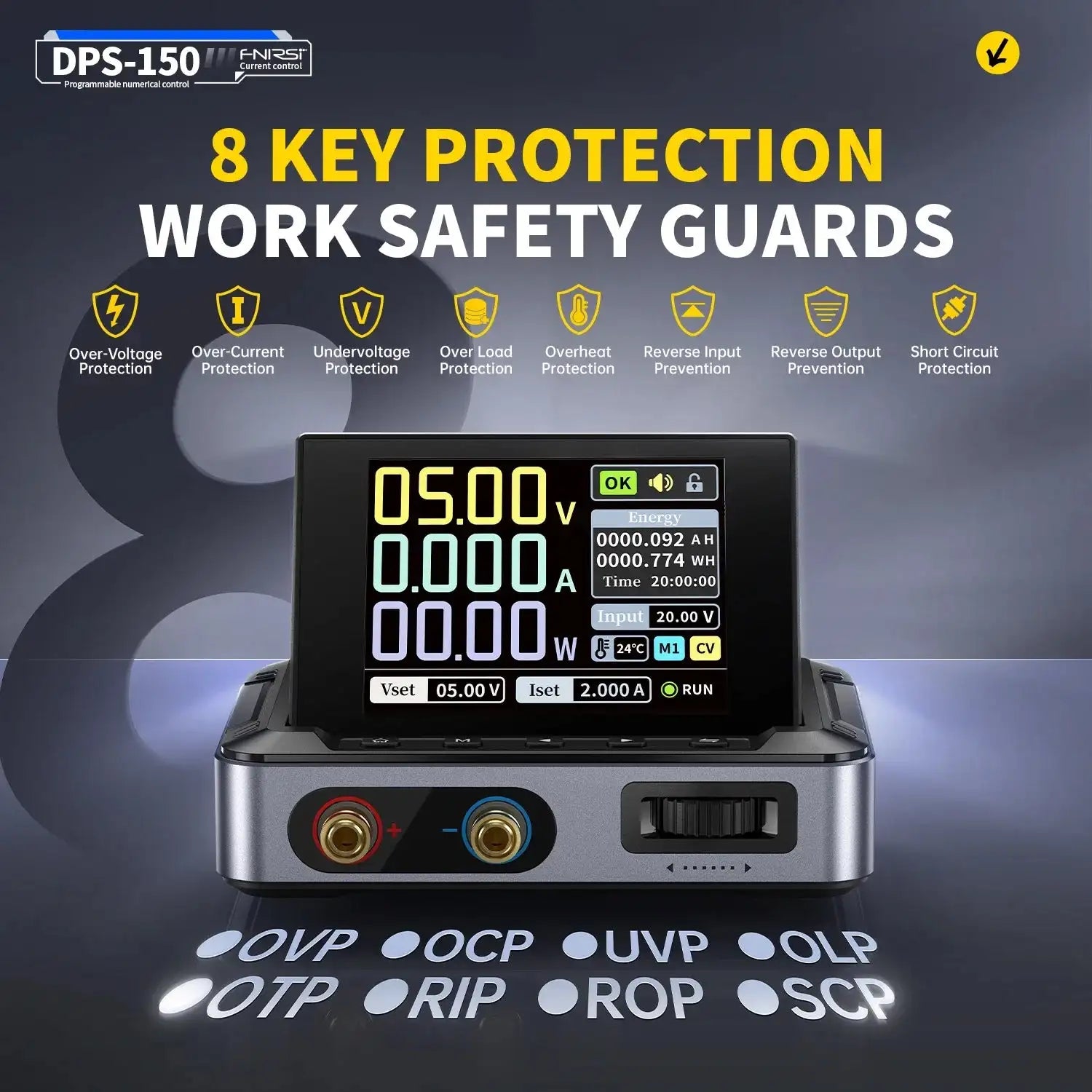 FNIRSI DPS 150 Programmable CNC DC Power Supply 30V 5A