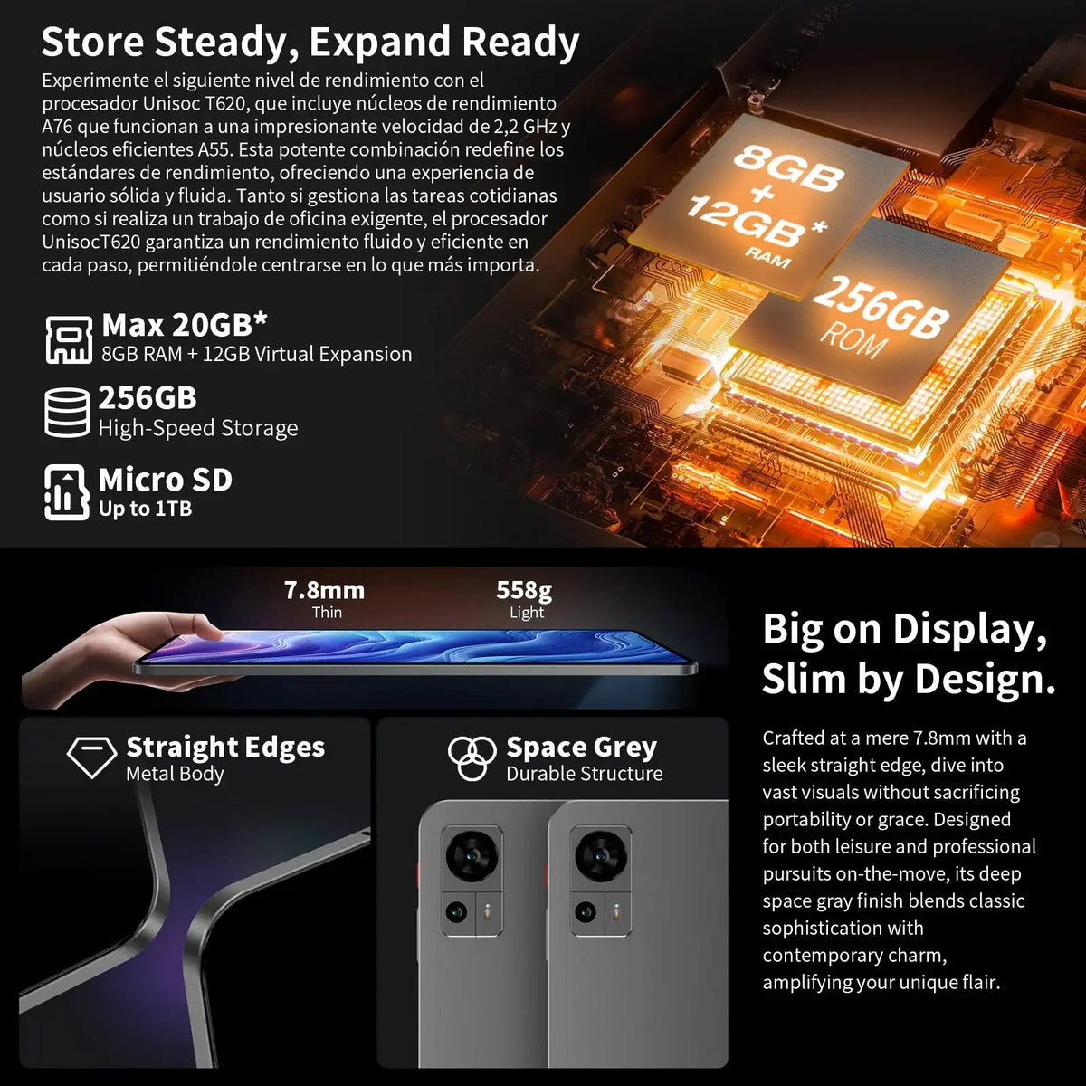 Teclast T60 Android 14 Tablet 12 Inch 2K Display 90Hz 4G LTE