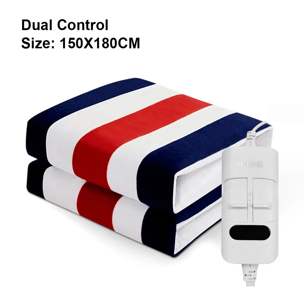 Raugee Electric Blanket 220V &ndash; Automatic Thermostat 150x180cm Stripe / EU