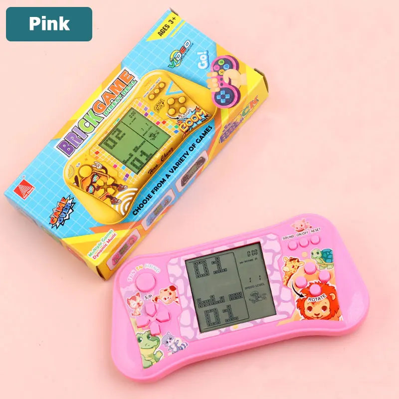 Classic 3.5 Inch Handheld Game Player &ndash; Retro Tetris Pink / CHINA
