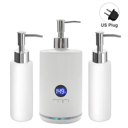 Massage Oil Warmer Lotion Heater &ndash; LED Display Timer White US Plug