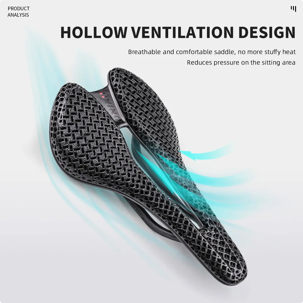 ONIRII 3D Printed Carbon Fibre Bike Saddle &ndash; Comfort &amp; Breathability for Road &amp; MTB