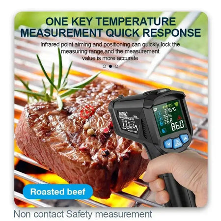 Mestek 50 800C Digital Infrared Thermometer Humidity Meter