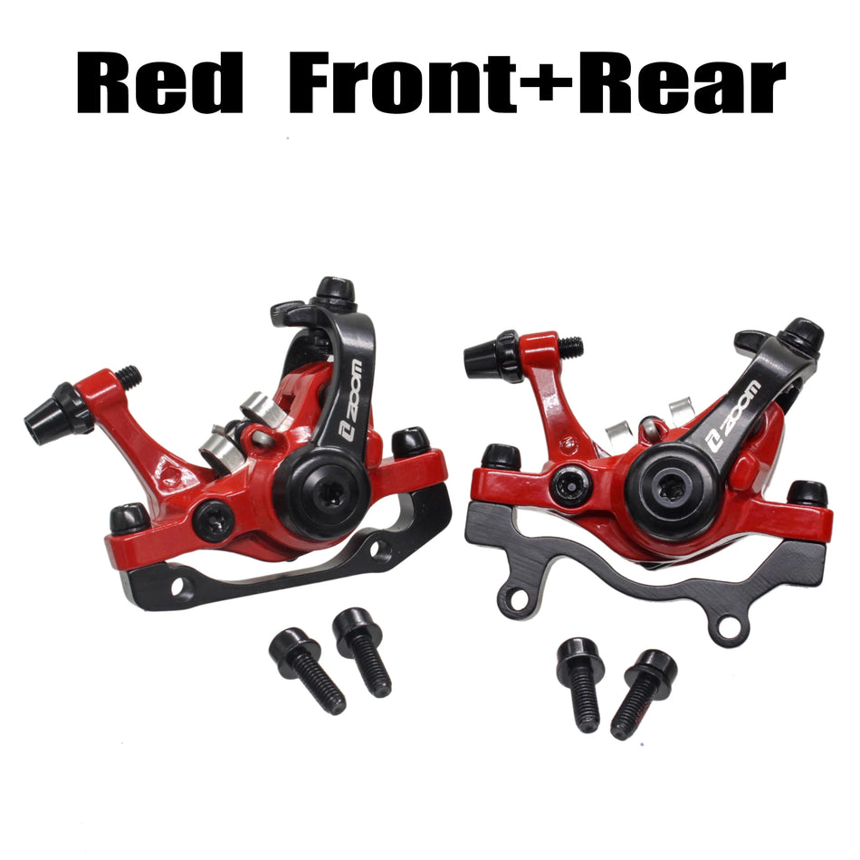 Zoom DB680 Disc Brake Set for Mountain Bike Front and Rear, Mechanical Calipers for Precise Stopping Power