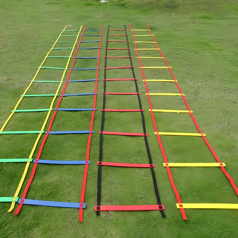 Agility Training Set with Skipping Ladders and Speed Rope